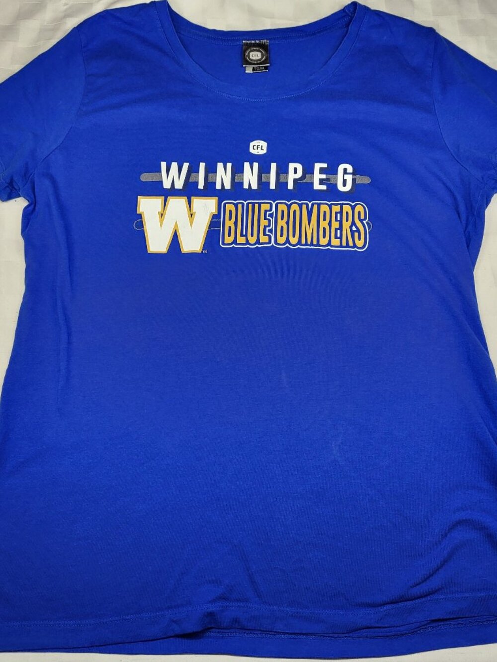 CFL Winnipeg Blue Bombers Women's Tshirt - Size XL